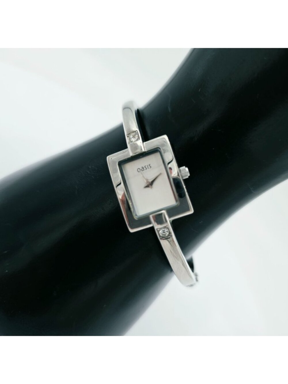 Oasis Women's Stainless Steel Square Dial Bracelet Wristwatch Watch